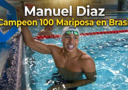 MANUEL DÍAZ CORONÓ CAMPEÓN EN LOS 100M MARIPOSA DEL TROFÉU BRASIL DE NATACIÓN